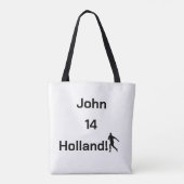 Persoonlijke Holland Voetbal Atletische Geest Tote Bag (Achterkant)