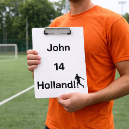 Persoonlijke Holland Voetbal Coach Cadeau Klembord