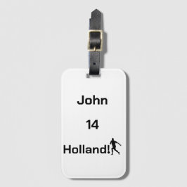 Persoonlijke Holland Voetbal Reisaccessoires Bagagelabel
