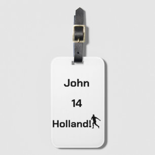 Persoonlijke Holland Voetbal Reisaccessoires Bagagelabel