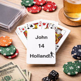 Persoonlijke Holland Voetbal Spelletjes Avond Pokerkaarten