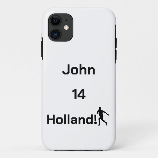 Persoonlijke Holland Voetbal Sportieve Stijl Case-Mate iPhone Case (Achterkant)