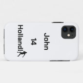 Persoonlijke Holland Voetbal Sportieve Stijl Case-Mate iPhone Case (Achterkant (horizontaal))