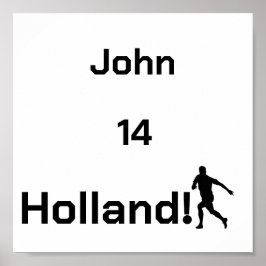 Persoonlijke Holland Voetbalspeler Tribute Poster