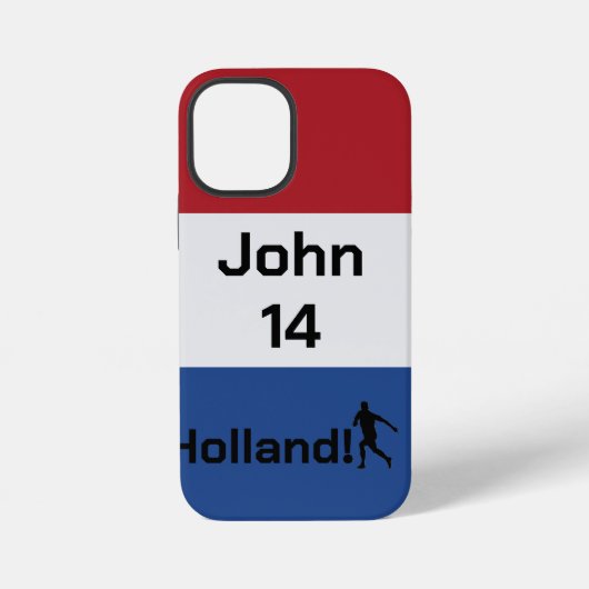 Persoonlijke Hollandse Vlag Voetbal Trots iPhone Hoesje (Achterkant)