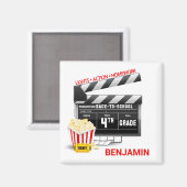 Persoonlijke Hollywood Movie Theme 4th Grade Magneet (Voorkant / Achterkant)