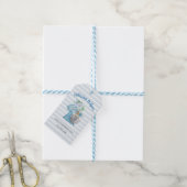 Persoonlijke Home Bakery Blue Flower Mixer Cadeaulabel (Met Touw)