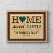 Persoonlijke Home Sweet Home Family Welkom Poster