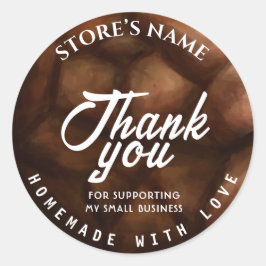 Persoonlijke Homemade Bakery Classic Round Sticker