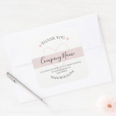 Persoonlijke homemade DANK JE HET Etiket (Envelop)