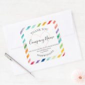 Persoonlijke homemade DANK JE HET Etiket (Envelop)