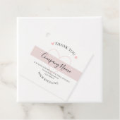 Persoonlijke homemade DANK JE HET Etiket (In situ)