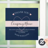 Persoonlijke homemade DANK U-winkelbord Raamsticker (Huis)