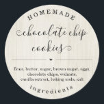 Persoonlijke Homemade Food Sticker<br><div class="desc">Persoonlijke Homemade Food Sticker - Een wonderlijk eenvoudige en schattige zegel voor de verpakking van je gebakken goed.</div>