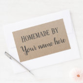 Persoonlijke Homemade Moderne Hipster Craft Sticke Rechthoekige Sticker (Envelop)