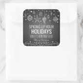 Persoonlijke Homemade Salsa Holiday Vierkante Sticker (Tas)