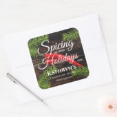 Persoonlijke Homemade Salsa Vierkante Sticker (Envelop)