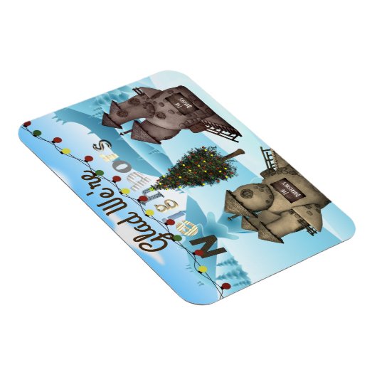 Persoonlijke homes "Blij dat we buren zijn" Vakant Magneet (Rechterzijde)