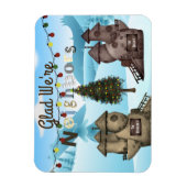 Persoonlijke homes "Blij dat we buren zijn" Vakant Magneet (Verticaal)