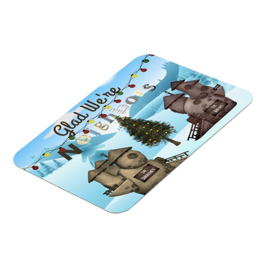 Persoonlijke homes "Blij dat we buren zijn" Vakant Magneet (Linkerzijde)