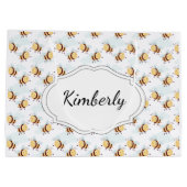 Persoonlijke hommel groot cadeauzakje (Achterkant)