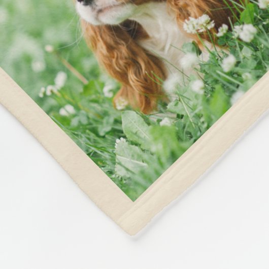 Persoonlijke hond, Cavalier King Charles Spaniel Fleece Deken (Hoek)