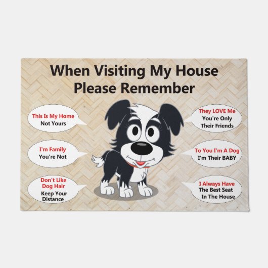 Persoonlijke hond Doormat Deurmat (Voorkant)