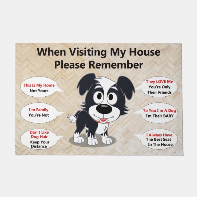 Persoonlijke hond Doormat Deurmat (Voorkant)