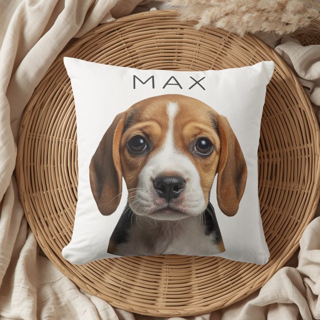 Persoonlijke Hond Foto & Naam Worp Kussen (Creator heeft geüpload)