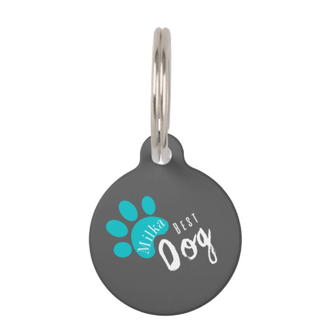 persoonlijke hond Funny quote Pet badge Huisdierpenning (Voorkant)