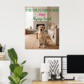 Persoonlijke Hond Gedenkposter Poster (Thuiskantoor)