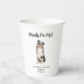 Persoonlijke Hond Huwelijk Papieren Bekers (Voorkant)