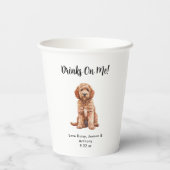 Persoonlijke Hond Huwelijk Papieren Bekers (Achterkant)