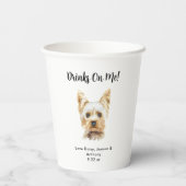 Persoonlijke Hond Huwelijk Papieren Bekers (Achterkant)
