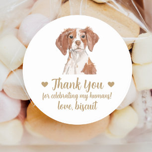 Persoonlijke Hond Huwelijks Cadeautje Stickers