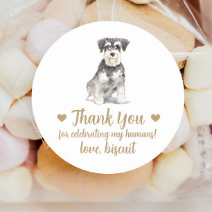 Persoonlijke Hond Huwelijks Cadeautje Stickers