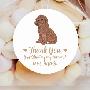 Persoonlijke Hond Huwelijks Cadeautje Stickers