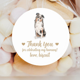 Persoonlijke Hond Huwelijks Cadeautje Stickers