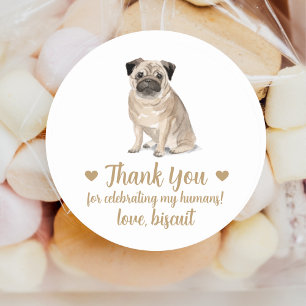 Persoonlijke Hond Huwelijks Favor Stickers