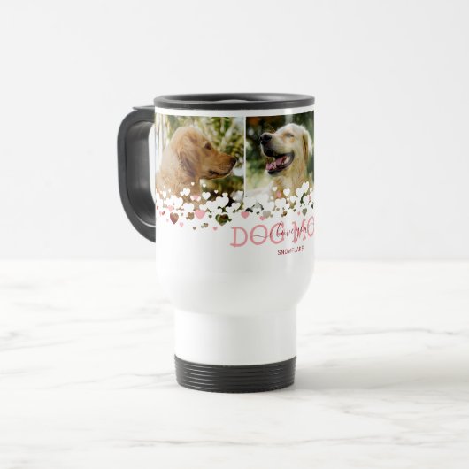 Persoonlijke hond Mam Foto Revel Mug Reisbeker (Voorkant links)