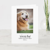 Persoonlijke hond Mam Golden Retriever Moederdag Feestdagen Kaart (Voorkant)