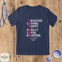 Persoonlijke 'Hond Mama' Definitie Tri-Blend Shirt