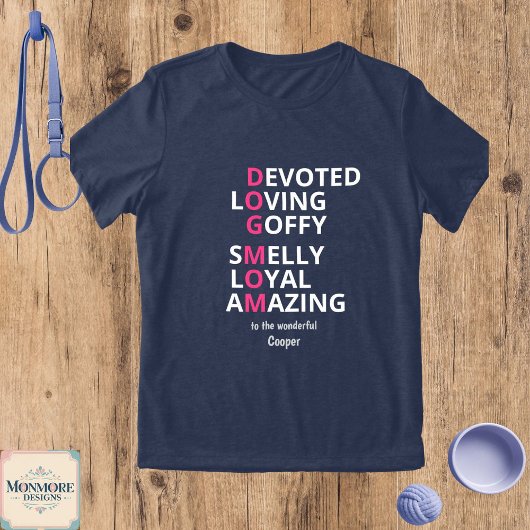 Persoonlijke 'Hond Mama' Definitie Tri-Blend Shirt