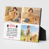 Persoonlijke hond mama met aangepaste naam | Geluk Fotoplaat (Zijkant)