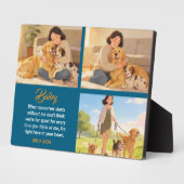 Persoonlijke hond mama met aangepaste naam | Geluk Fotoplaat (Zijkant)