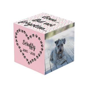 Persoonlijke hond Memorial Kubus