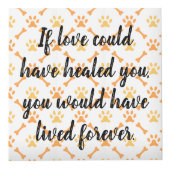 Persoonlijke hond Memorial Kubus (Voorkant)