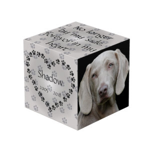 Persoonlijke hond Memorial niet meer aan mijn kant Kubus