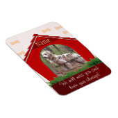 Persoonlijke hond Memorial - Red Dog House Magneet (Rechterzijde)