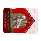Persoonlijke hond Memorial - Red Dog House Magneet (Horizontaal)